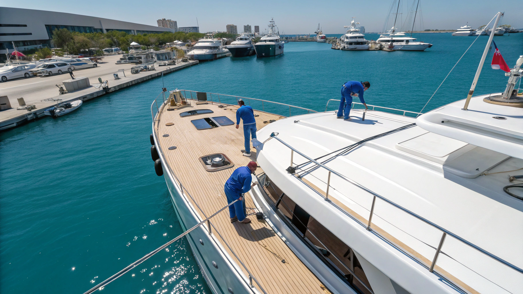 After transformation: Twin Engine Inboard Yacht Scrapping