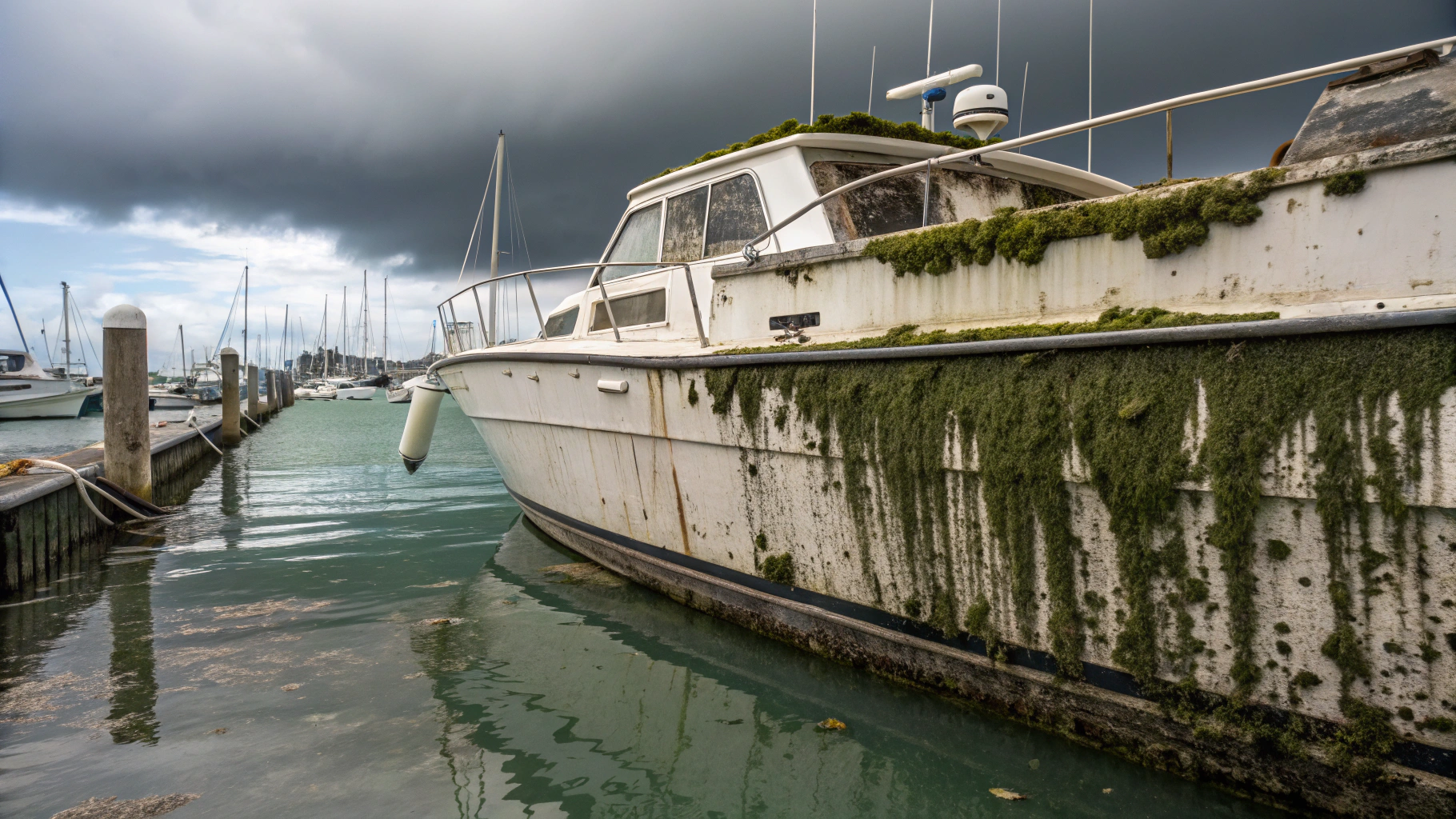 Before transformation: Commercial Marina Yard Clearance
